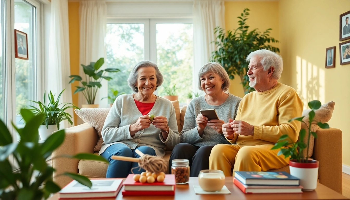 Engaging seniors share joyful moments in their retirement at https://frontidas.com.