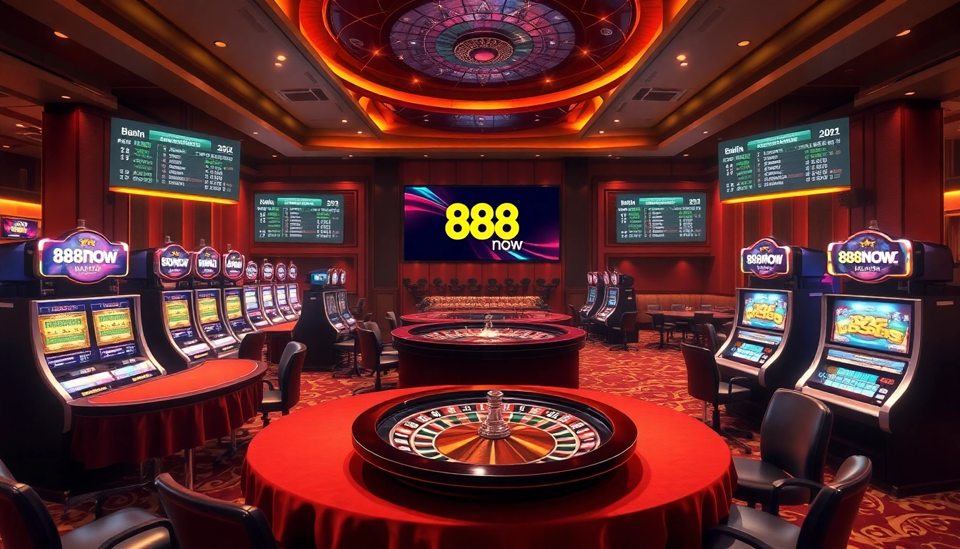 Experience the thrill of gaming at 888now com's luxurious casino.