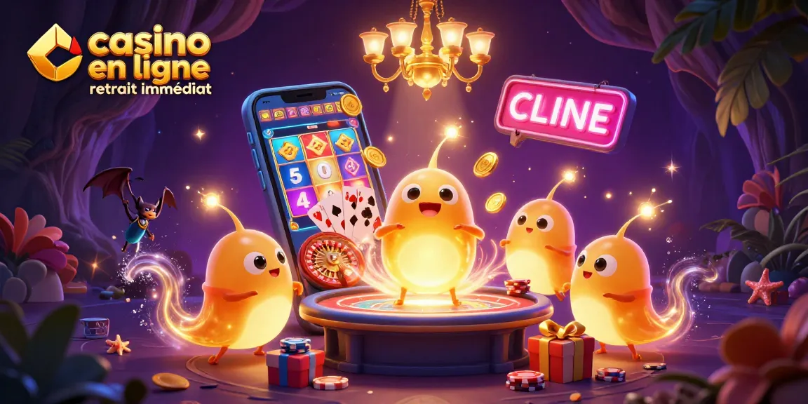Des vers luisants illuminant un casino en ligne retrait immédiat avec des éléments de jeu captivants.