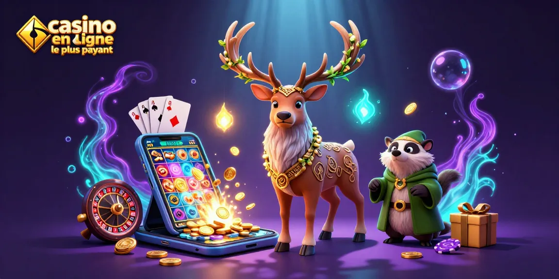 Participez aux meilleurs gains avec casino en ligne le plus payant illustré par une scène riche en détails.