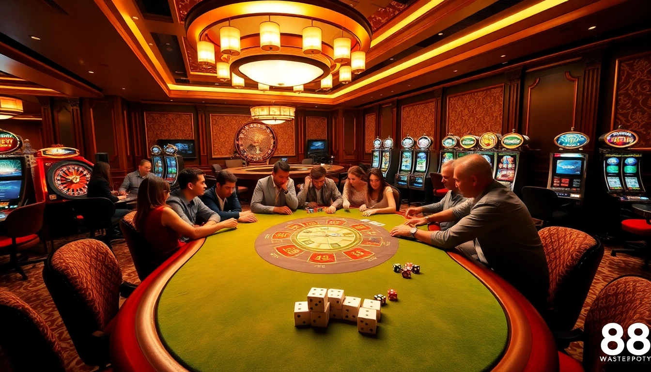 Experience the thrill of casino games at ww88 with vibrant poker action and luxurious surroundings.