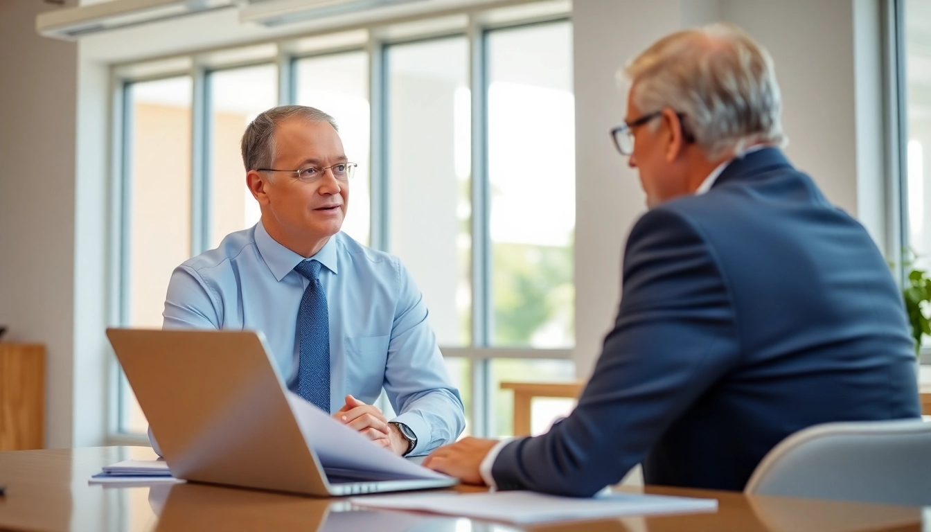 Fort Lauderdale workers compensation lawyer advising a client in a professional office setting.
