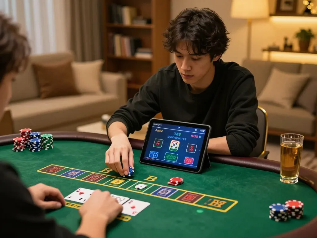 Engaging in live dealer blackjack on https://n188.build/, showcasing excitement and strategic gameplay.