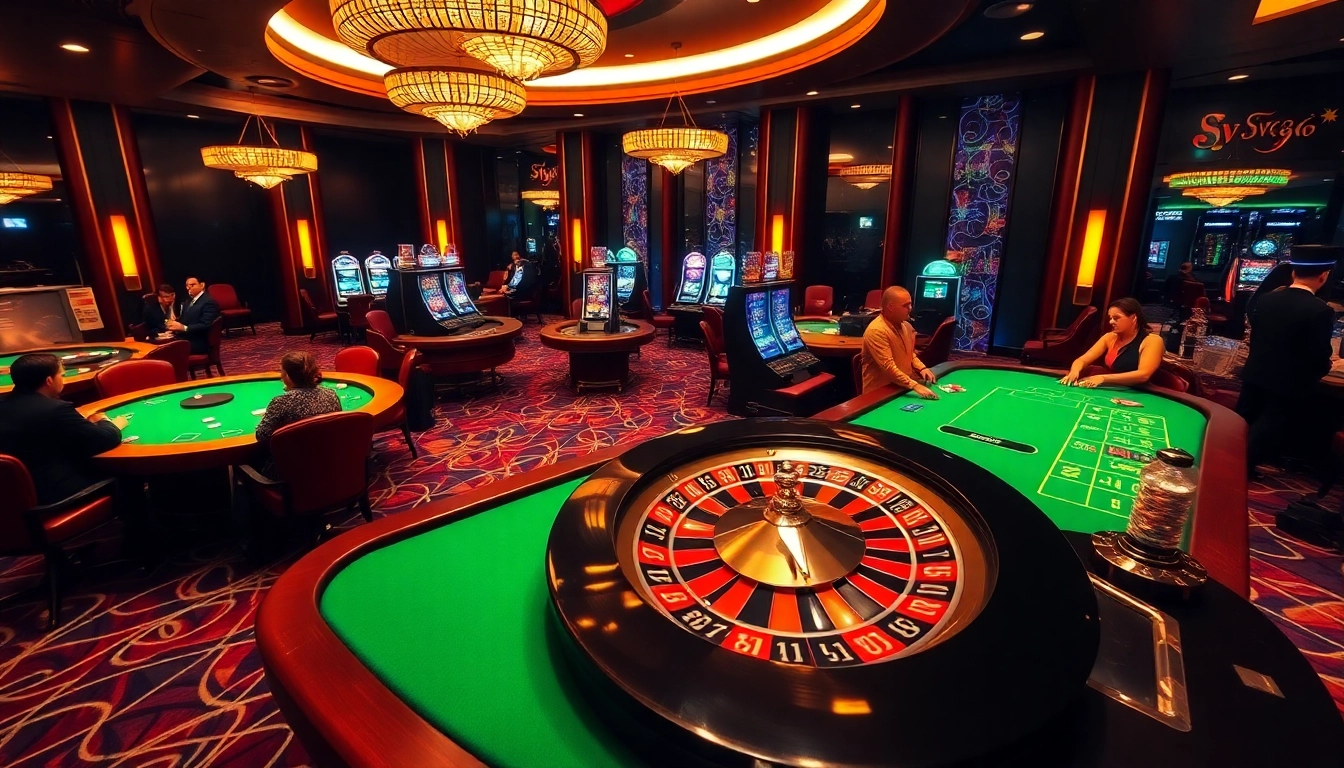 Experience thrilling online gaming at nhà cái sv66 with vibrant casino tables and dynamic slot machines.