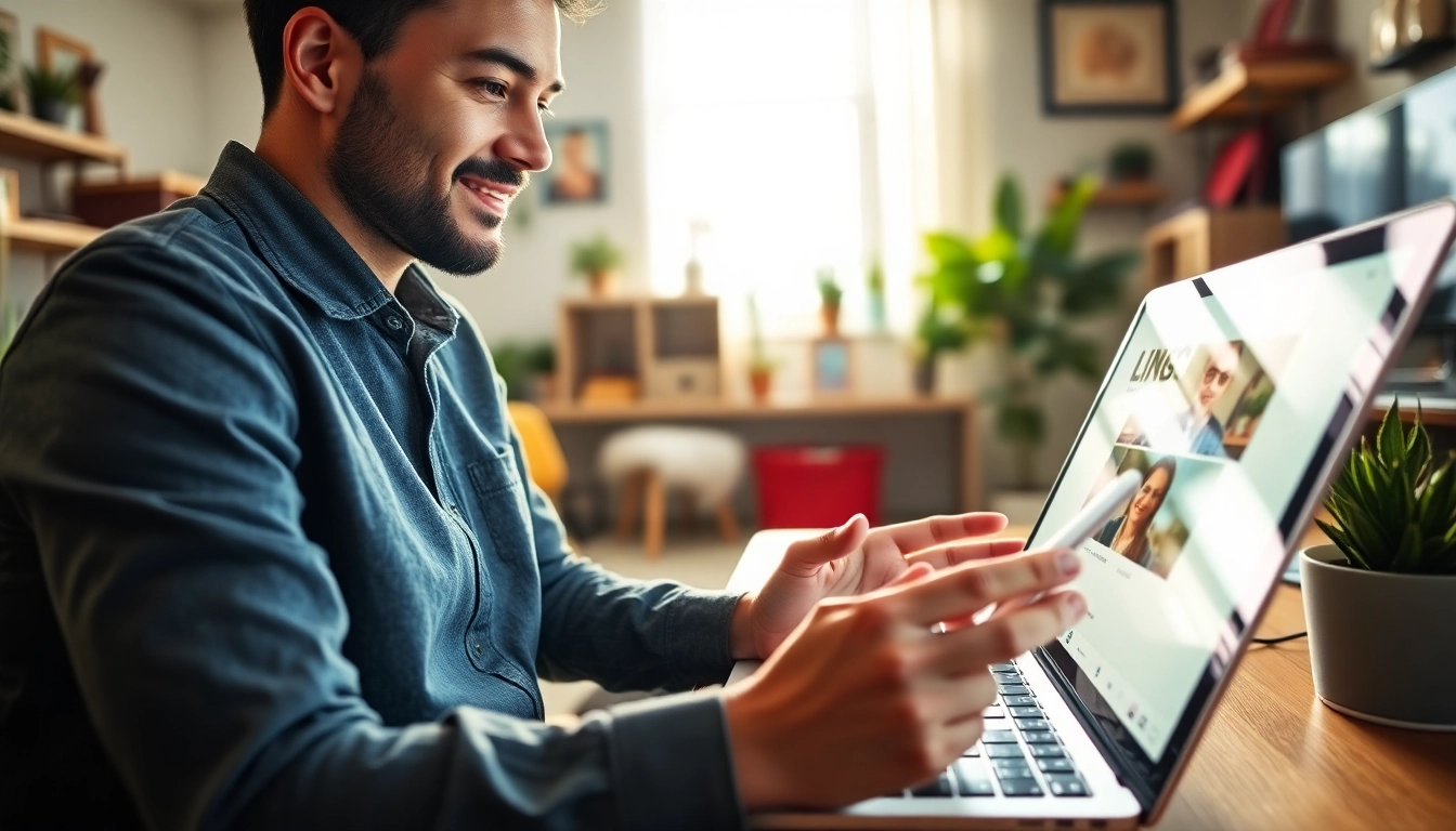 Showcasing payment links for content creators, a creator interacts with an audience in a vibrant workspace.