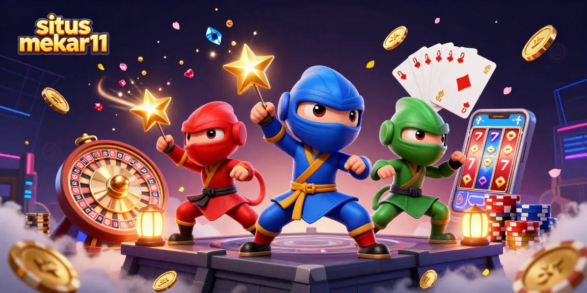 situs mekar11 features a dynamic chameleon team performing martial arts with casino elements