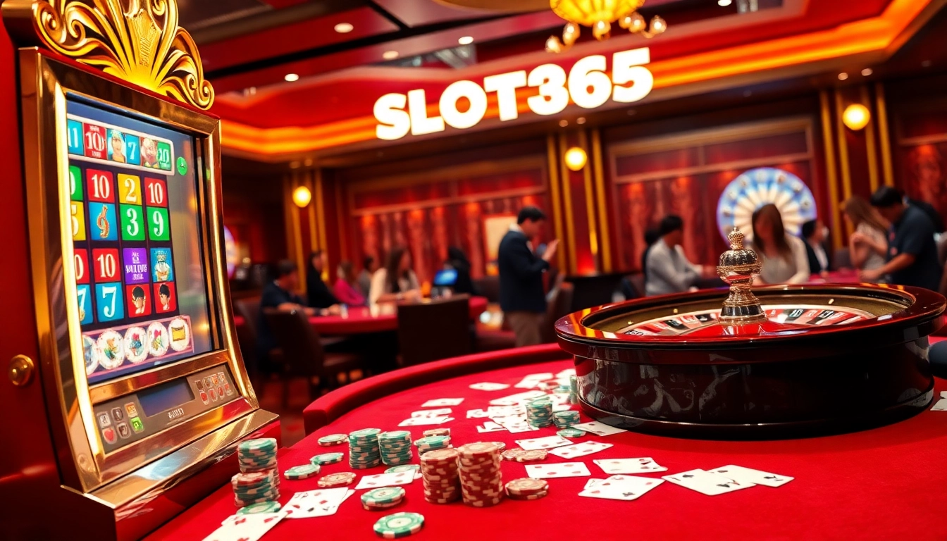 Experience excitement at SLOT365 with vibrant slot machines and engaging casino games.