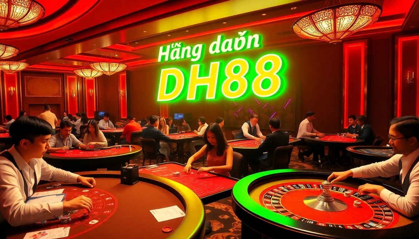 Experience Hướng dẫn DH88 with vibrant casino tables and thrilling gaming action.