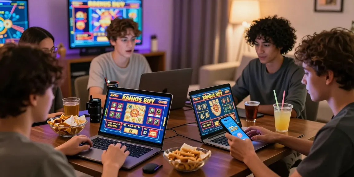 Engaging scene of players enjoying Bonus Buy slots at home, highlighting https://oxfordbedbreakfast.co.uk/ gaming experience in 2026.