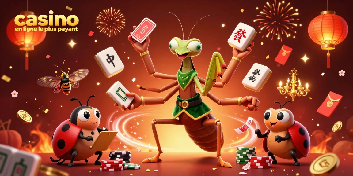 Jouer au casino en ligne le plus payant avec un caméléon distribuant des cartes au milieu d'une scène festive
