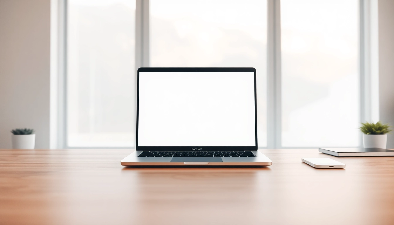 Showcasing the MacBook Air M3 on a modern workspace emphasizing its sleek design.