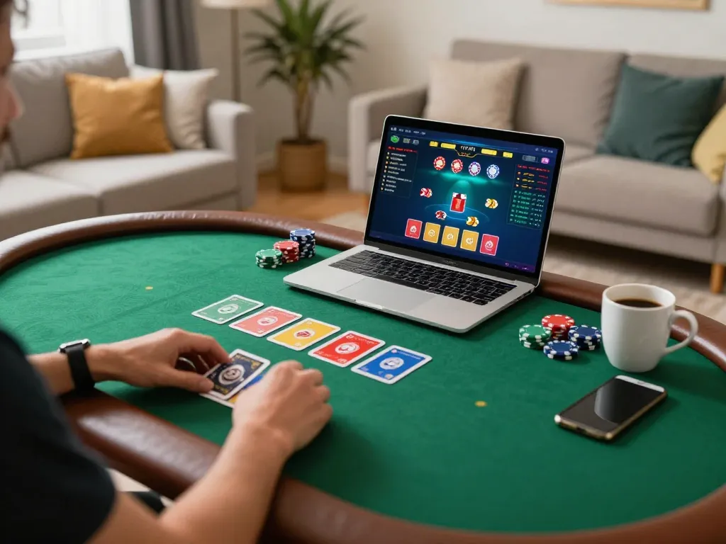 Engaging online poker gameplay at ONE88.COM with vibrant atmosphere and strategic planning.