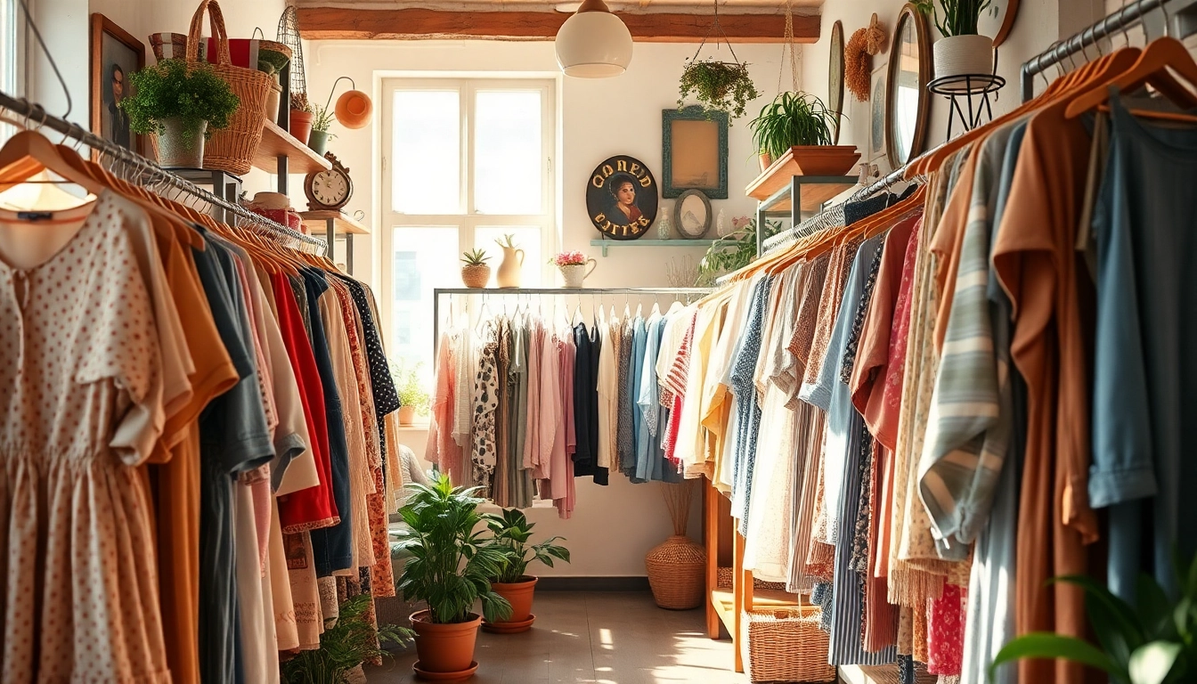 Stylish vintage fashion pieces showcased at https://thrift-vintage.com/ in a cozy setup.