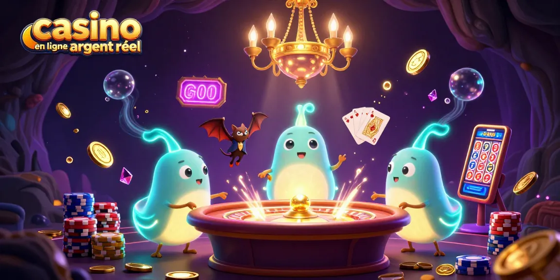 Jouez à des jeux captivants dans un casino en ligne argent réel illuminé par des vers luisants