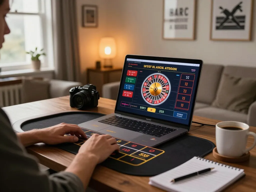Player engaging with live dealer roulette on BL555, combining strategy and comfort in online gambling.