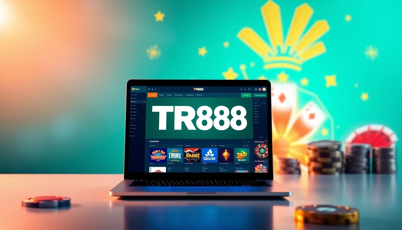 Engaging TR88 online gambling experience with vibrant graphics and user interface.