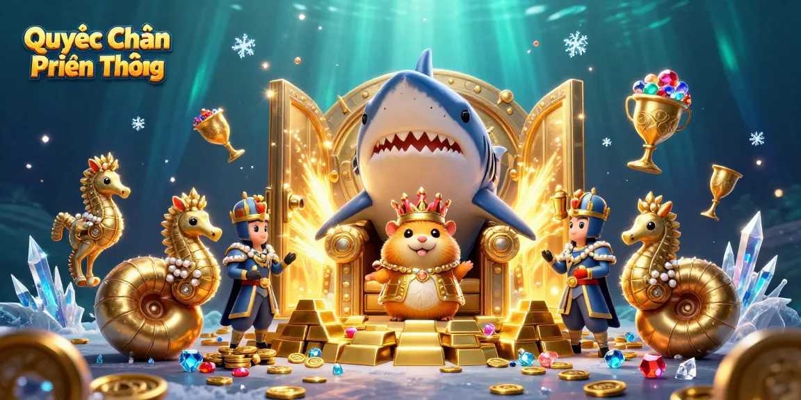 Experience the excitement of Quyết Chiến Tiền Thưởng with game-themed treasure in a dynamic scene.