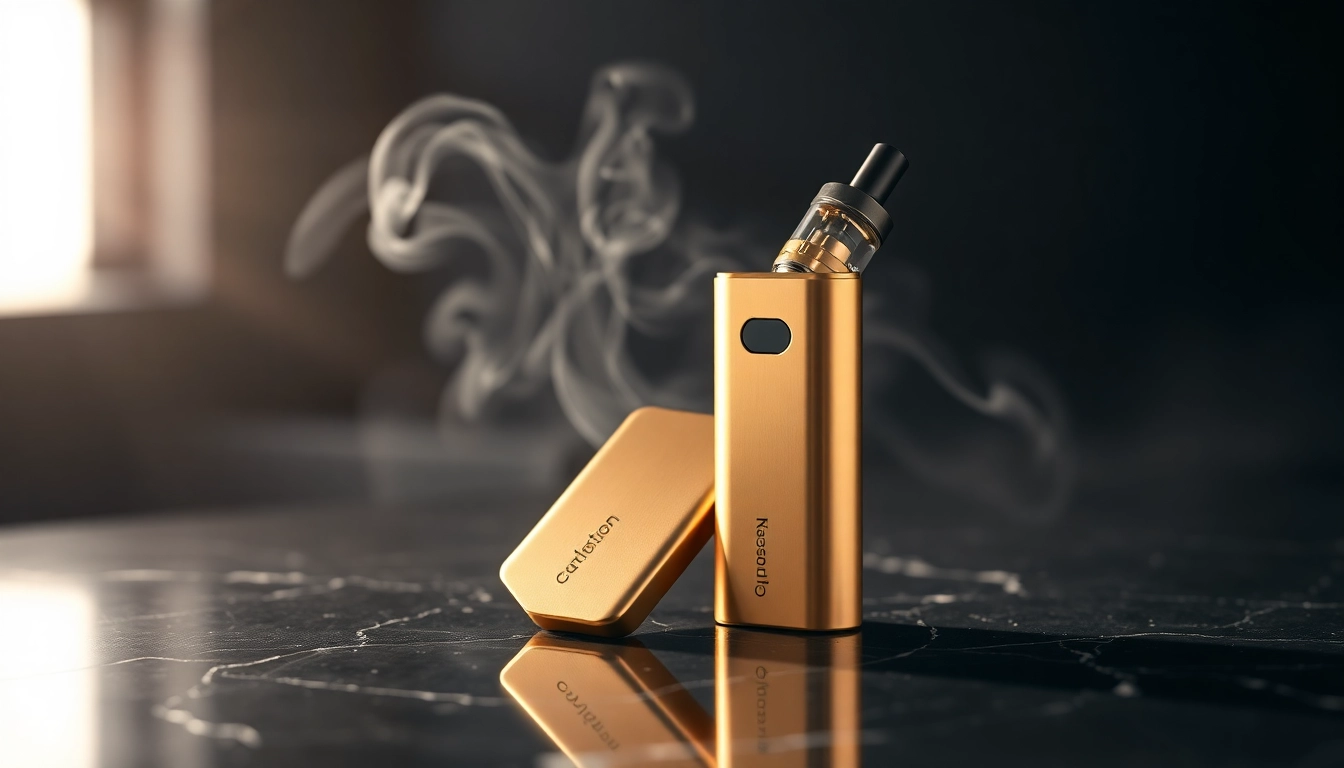 PECAH837 Disposable Vape with Luxurious Gold Finish, Featuring Soft Smoke