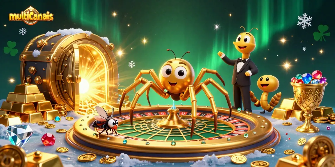 Experience the vibrant multcanais gaming world with golden illustrations and exciting betting scenes.