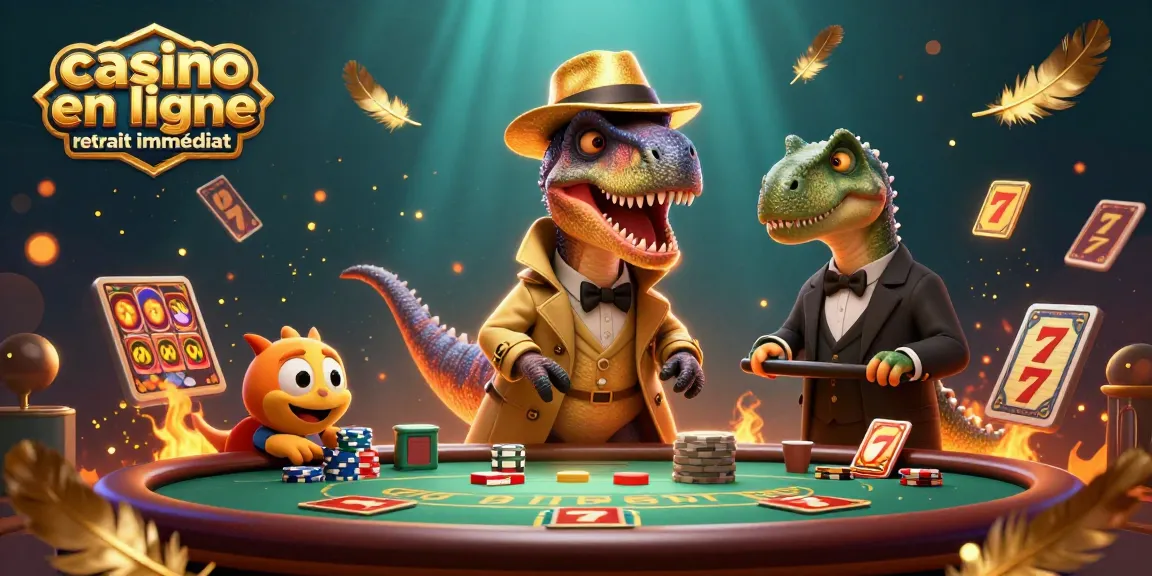 Profitez du casino en ligne retrait immédiat avec des personnages 3D et des éléments de jeu captivants.