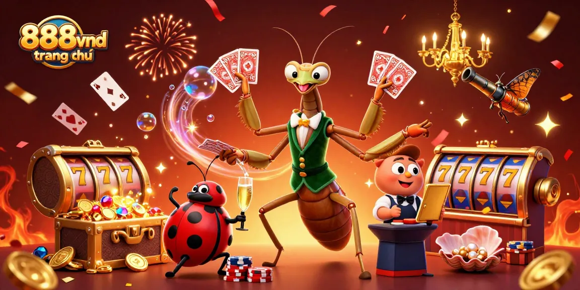 Engage in thrilling adventures at 888vnd trang chủ, where vibrant casino elements meet playful characters!