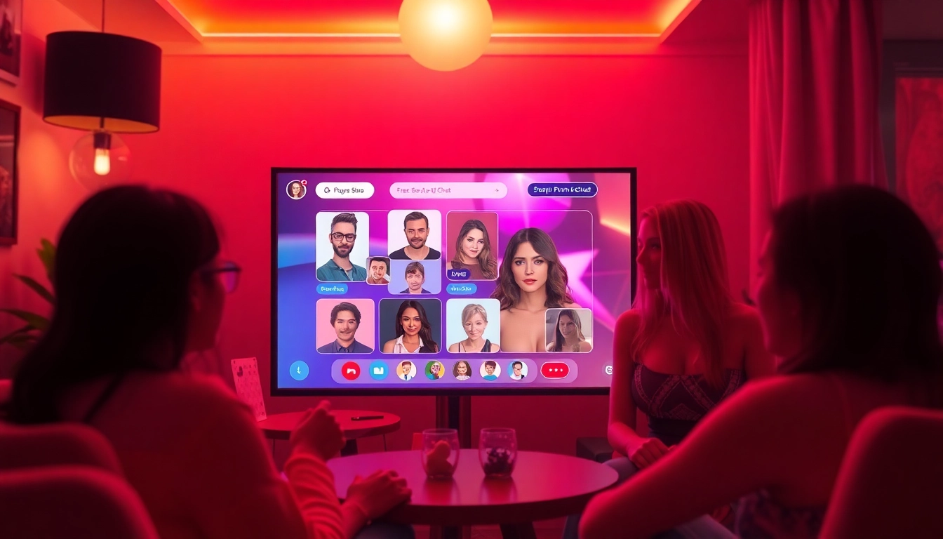 Engaging scene of free AI porn chat interaction with AI characters in a warm, intimate setting