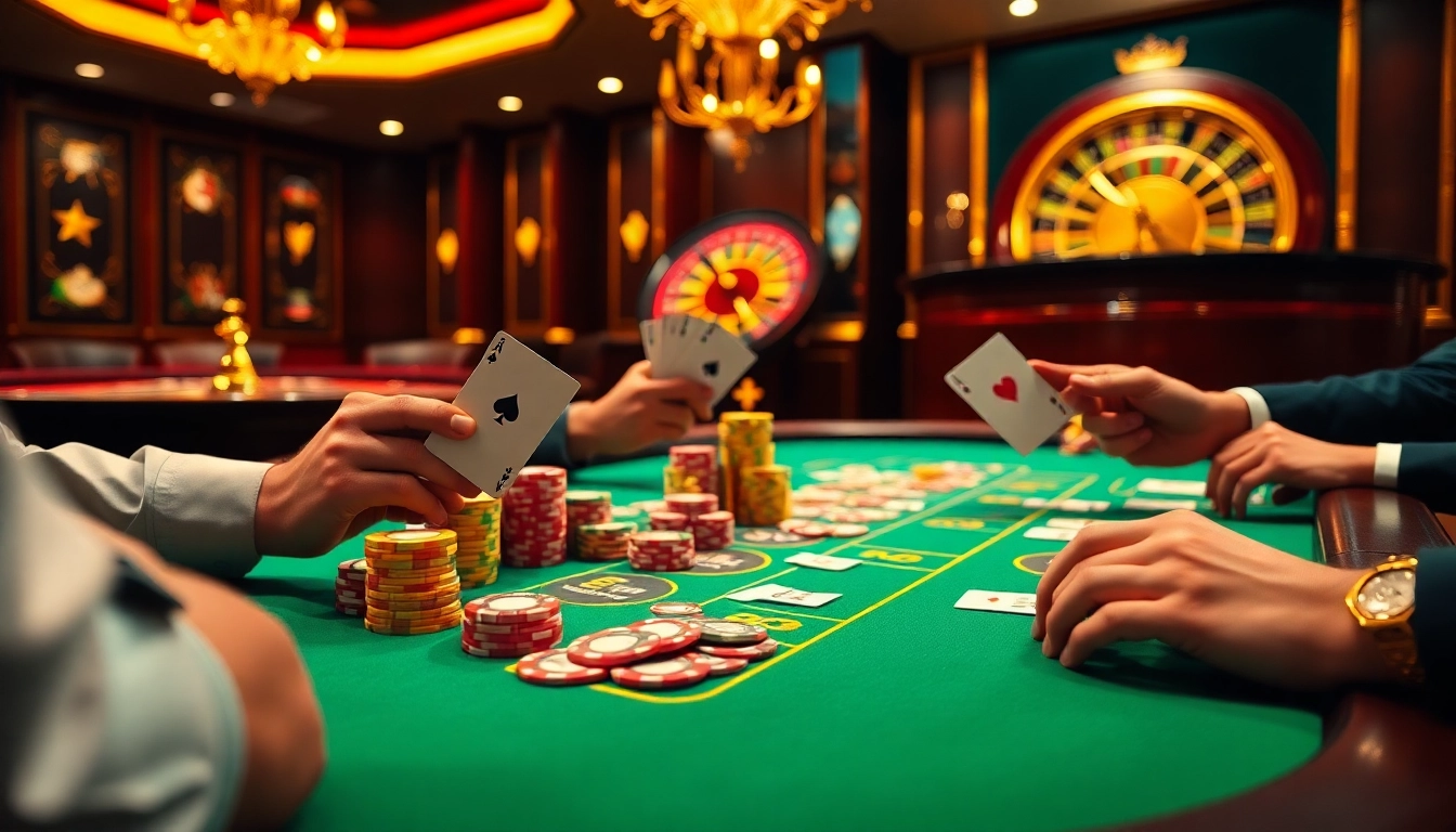 Immerse yourself in the thrilling atmosphere of GO88 live poker games, where players engage with excitement and strategy.