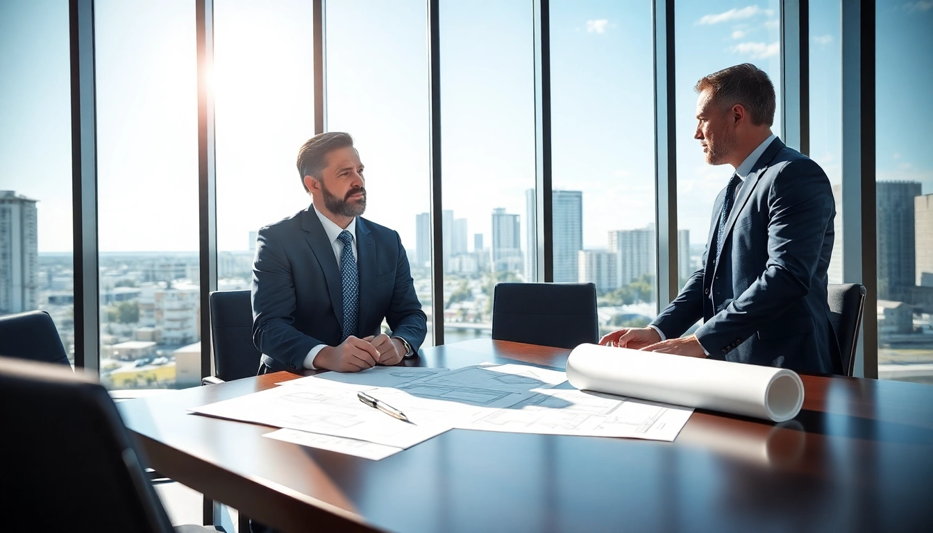 Boca Raton Construction Litigation Lawyer providing legal consultation in a professional office setting.