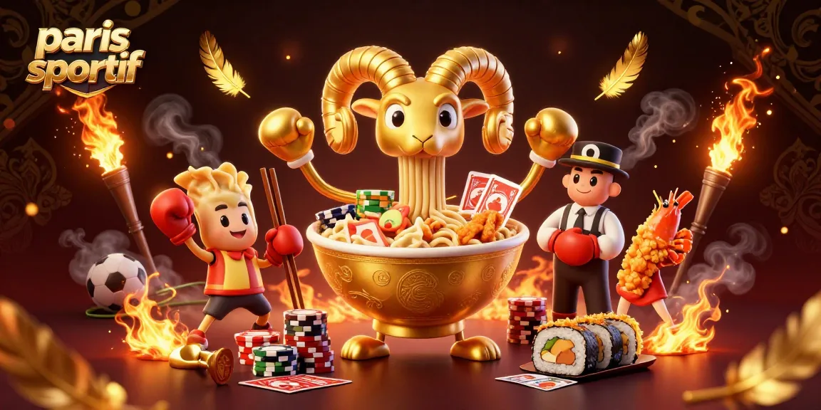 paris sportif, mises palpitantes avec une illustration de casino dynamique et colorée