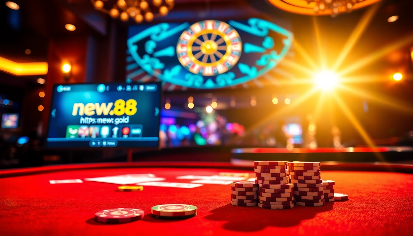 Winning big at https://new88.gold/ with vibrant casino chips and immersive gaming!