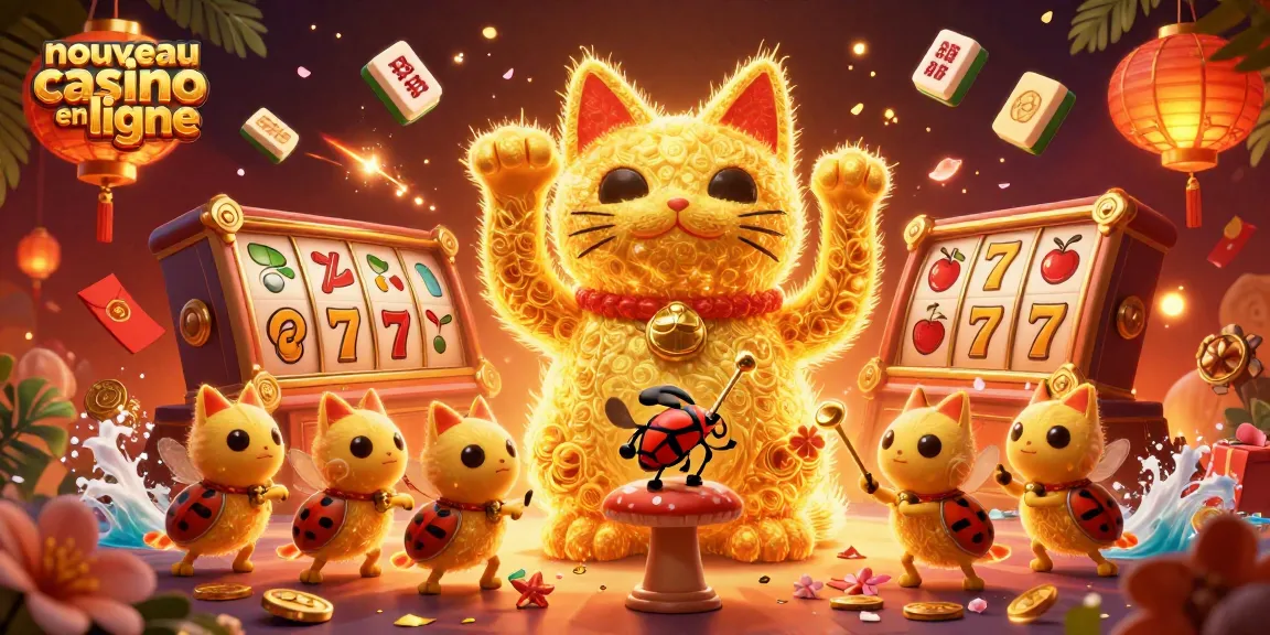 Nouveau casino en ligne: célébrez avec un chat porte-bonheur et des éléments de jeux dynamiques