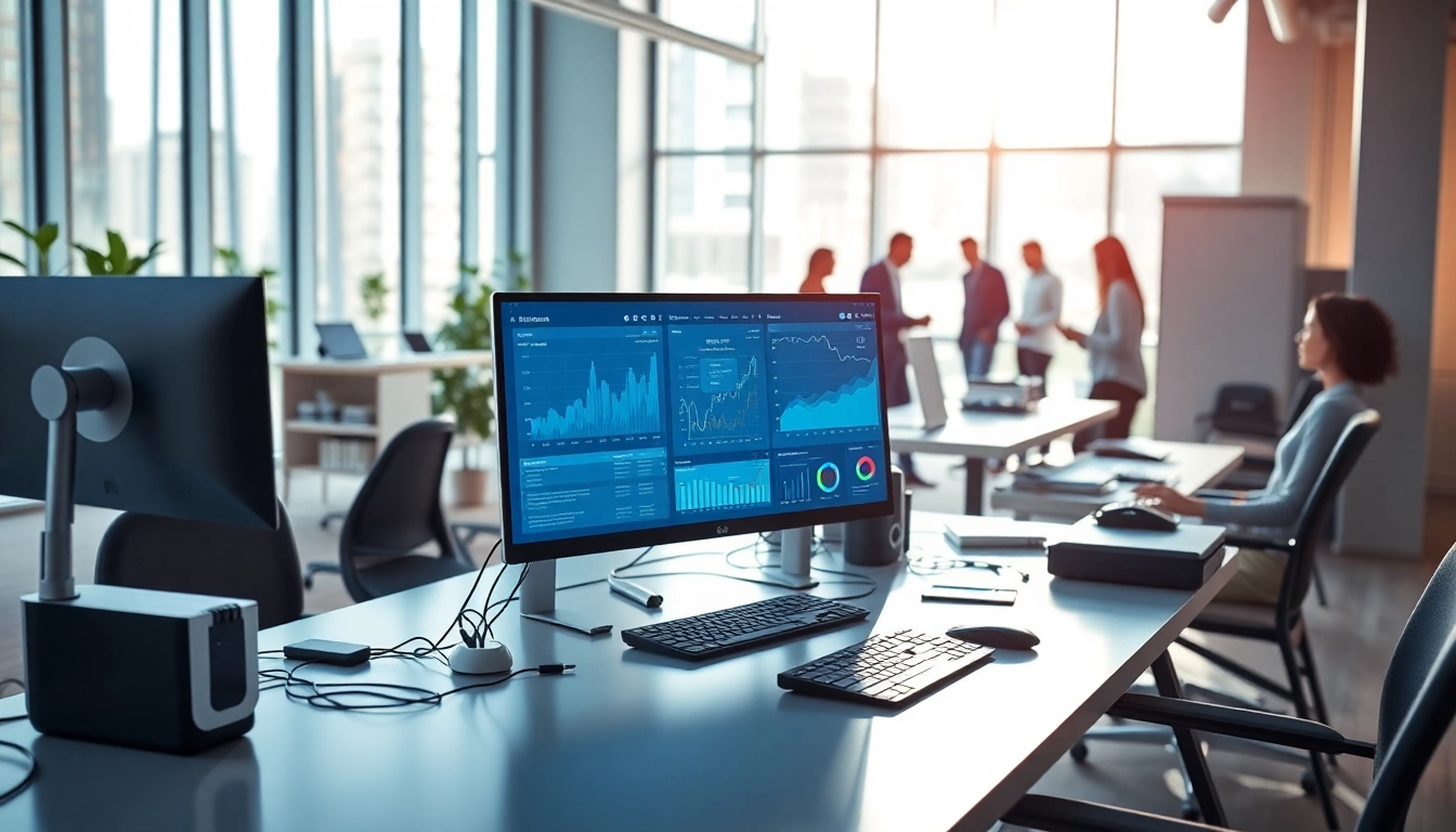 Cyberdan's innovative work environment showcasing modern equipment and collaboration.