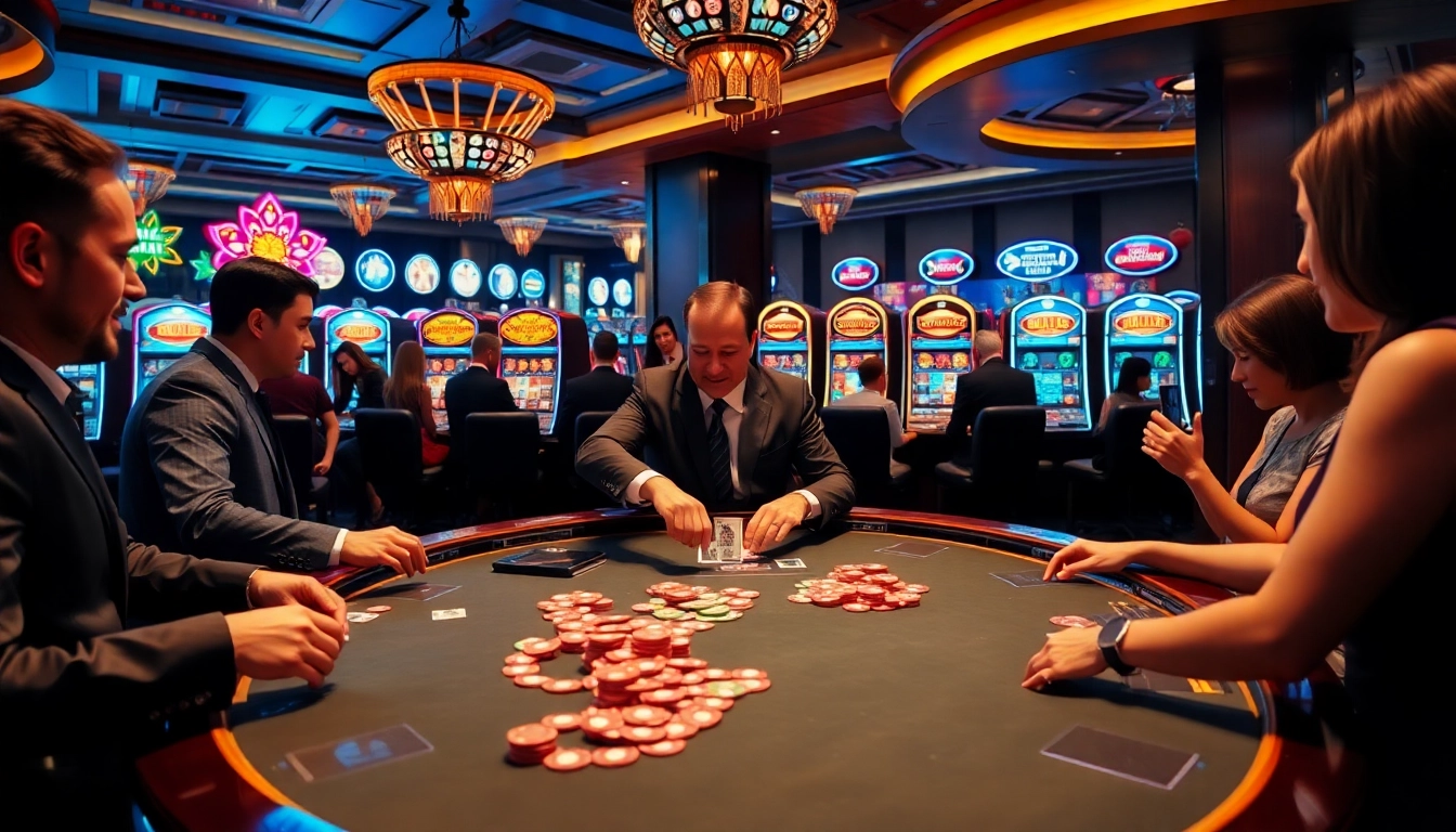 Experience thrilling poker action at https://68vip.bio/ with colorful chips and dynamic players.