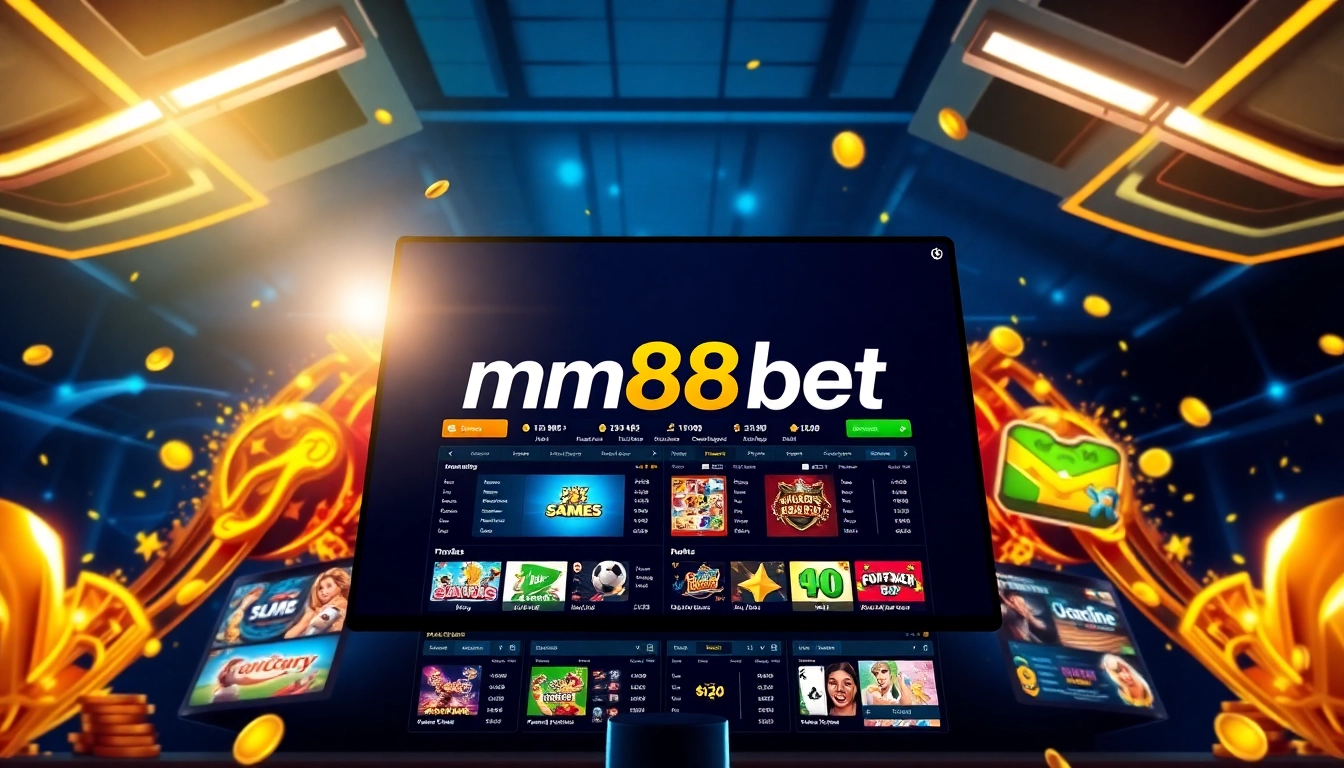 Engaging mm88bet online gambling dashboard offering vibrant betting options.
