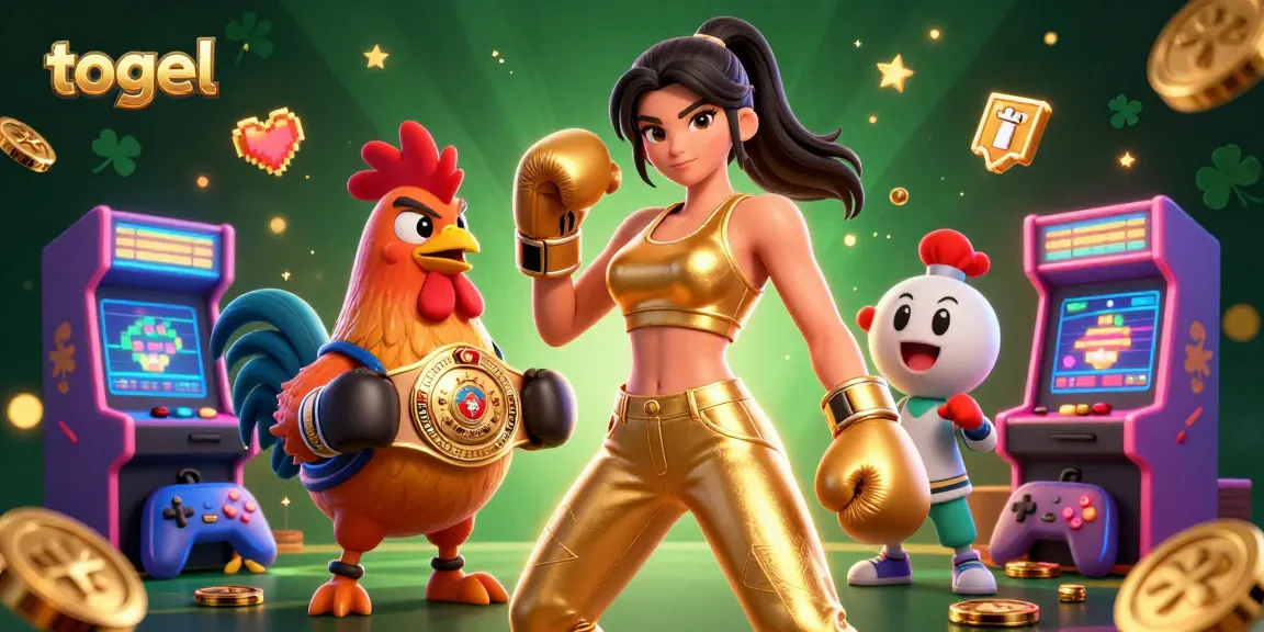Engage in thrilling togel action with 3D characters amidst dynamic casino elements.