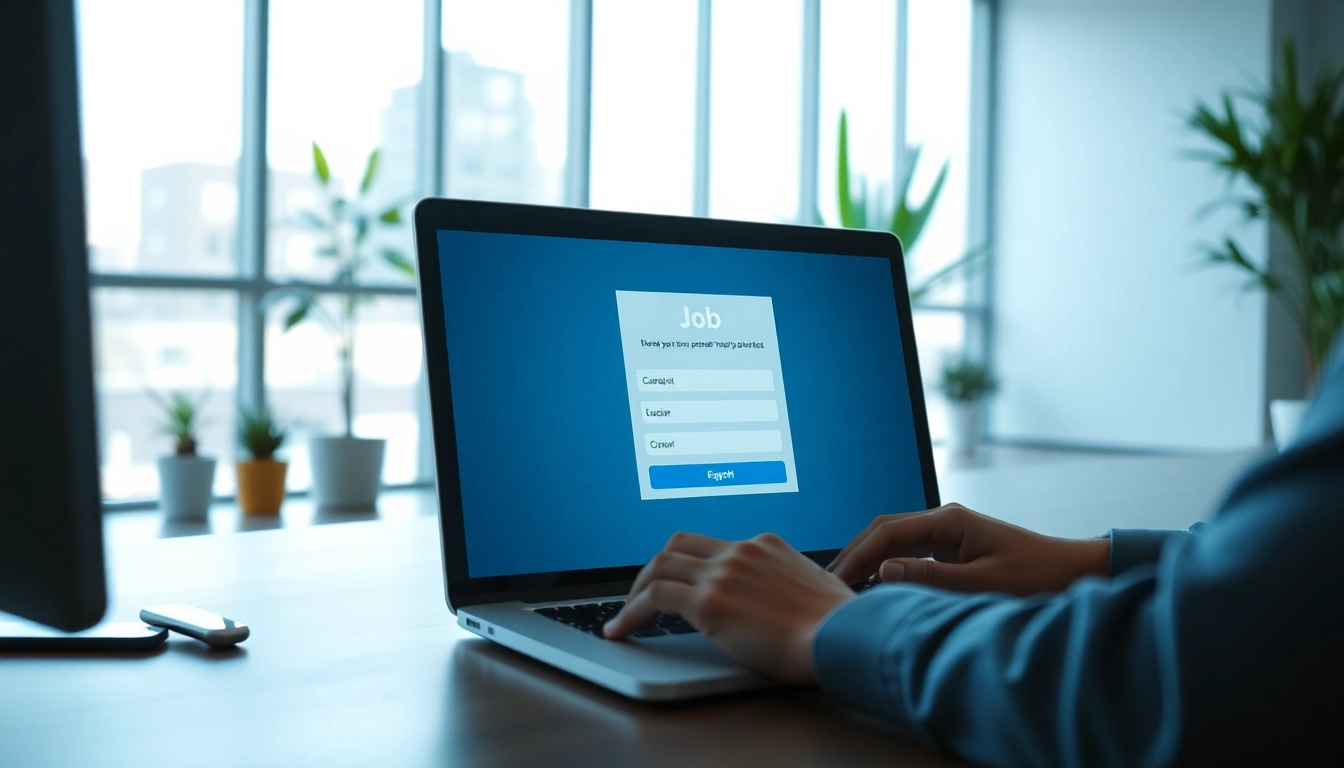 Engage employers with a free job post displayed on a modern computer screen.