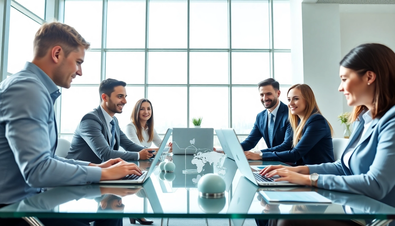 Boost productivity with enterprise search software in a collaborative office setting.