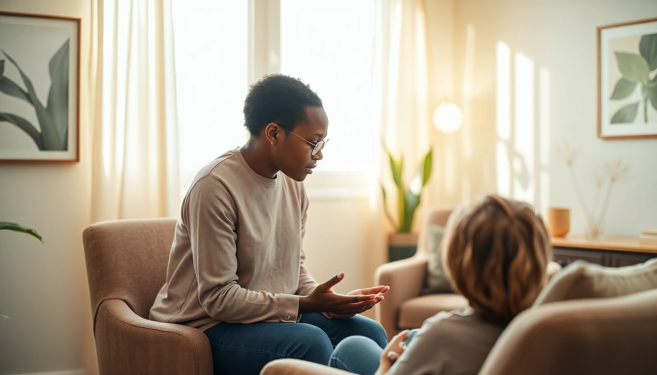Engaging scene of Donna Morgan Counselling showcasing a therapist actively listening to a client.