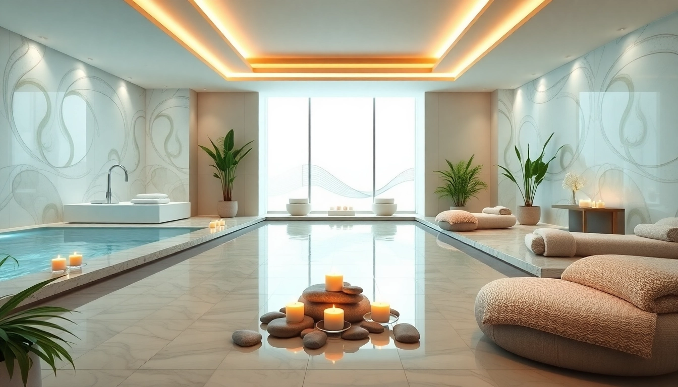 Spa Ads showcasing a luxurious spa setting with calming colors and serene ambiance
