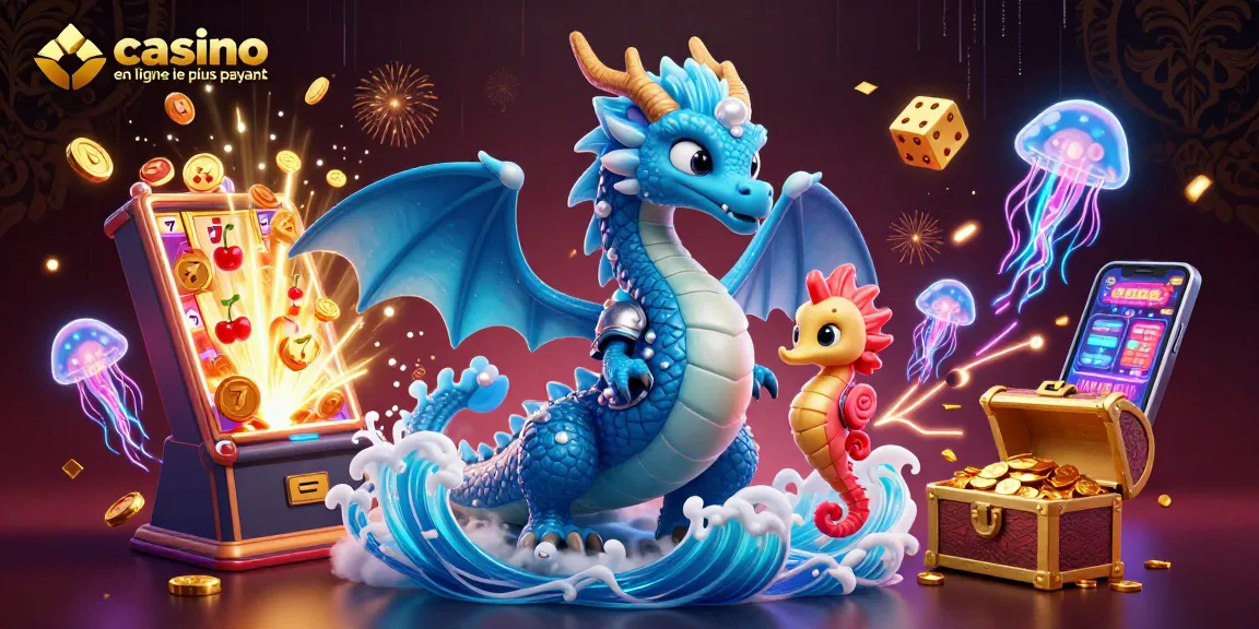 Gagnez des jackpots avec le casino en ligne le plus payant et un dragon azur spectaculaire.