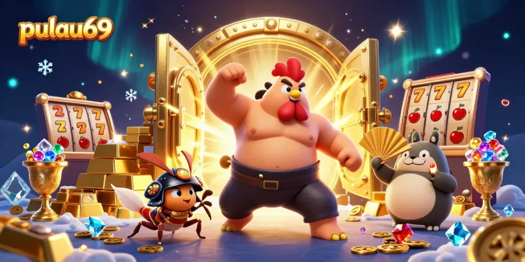 Engage with pulau69 in a thrilling casino adventure featuring epic characters and sparkling treasures.