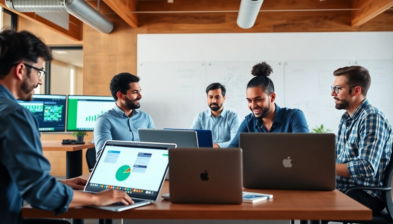 Enhance software quality at https://xqa.ca with a dedicated teamwork approach in a modern office.