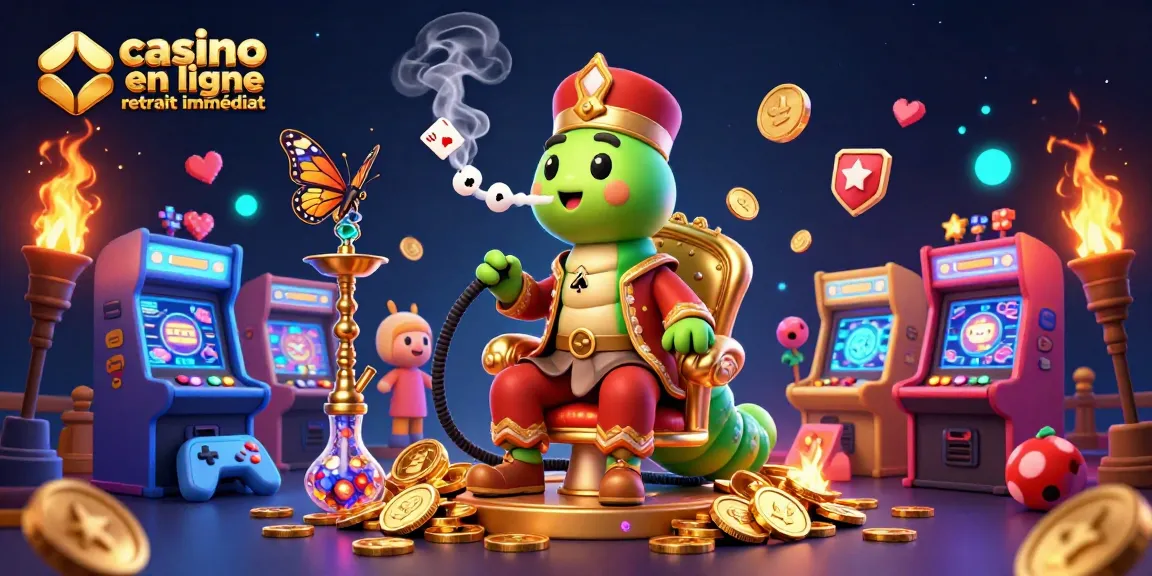 Profitez des jeux et des retraits immédiats dans un casino en ligne avec la magie de notre illustration spectaculaire.