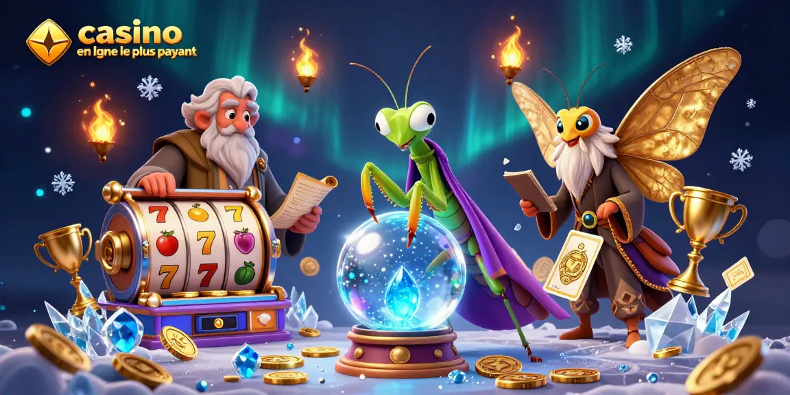 Jouez au casino en ligne le plus payant avec une illustration captivante des jeux de machines à sous.