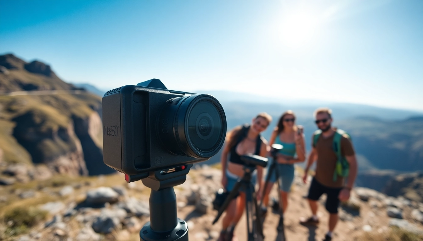 Capture stunning photos with the Insta360 camera in a vibrant outdoor adventure.