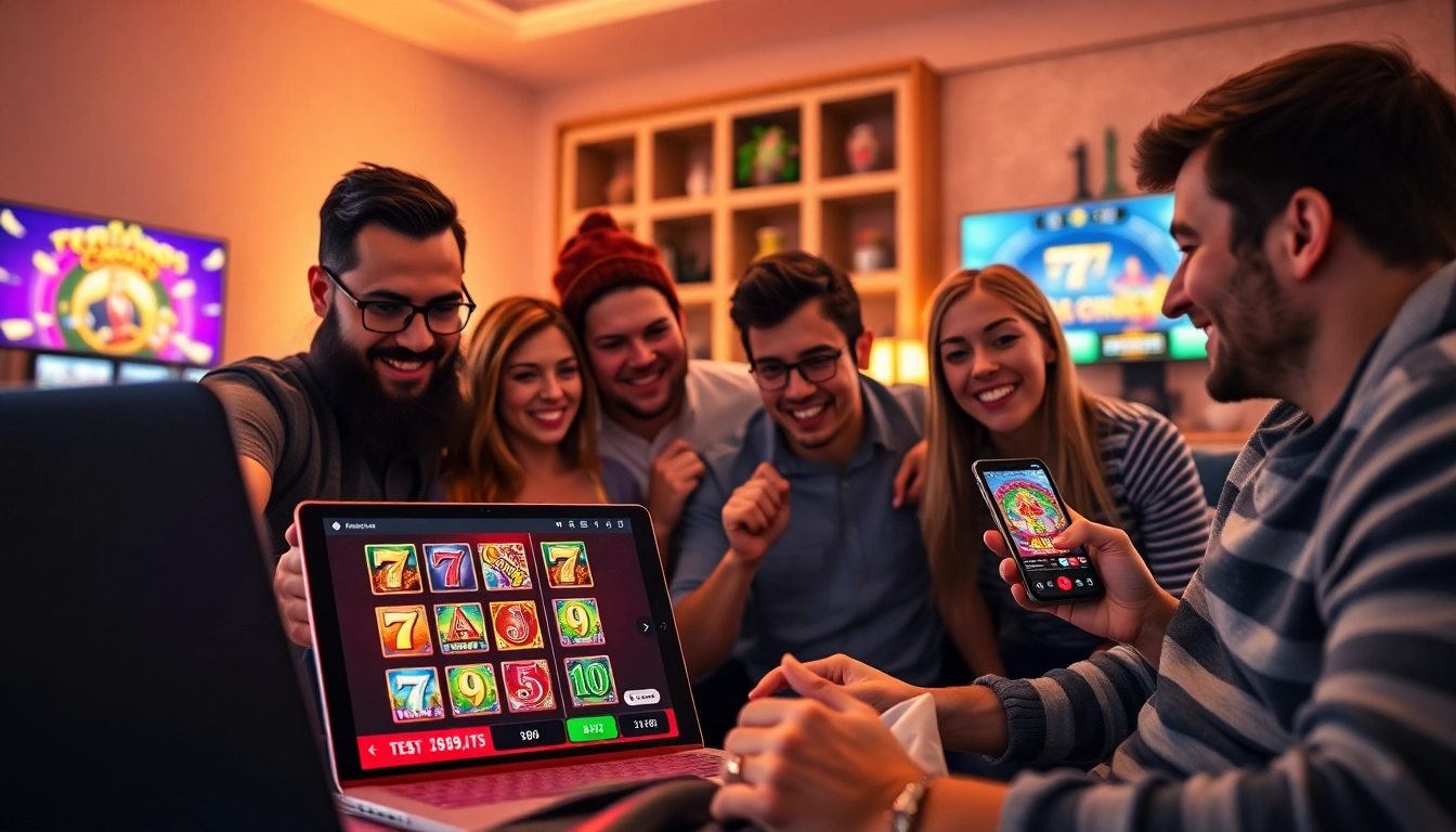 Players enjoying immersive options to play casino games online with excitement and engagement.