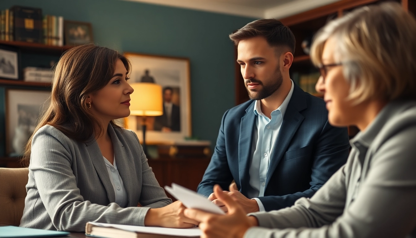 Consultation on Family Law Financial Agreements with an attorney guiding a couple.