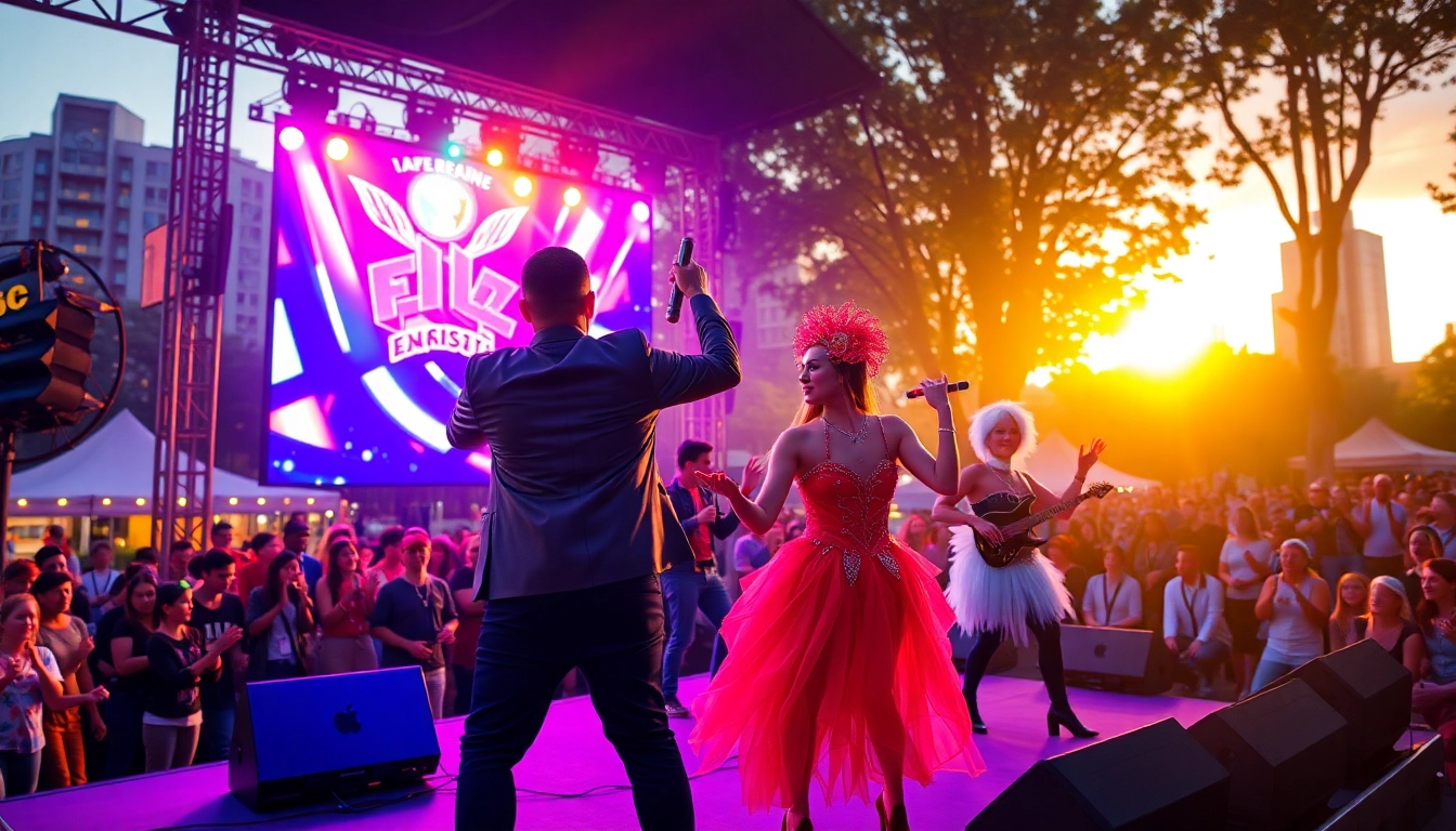 Engaging performance at https://tcspecialentertainment4u.com outdoor festival with vibrant atmosphere.