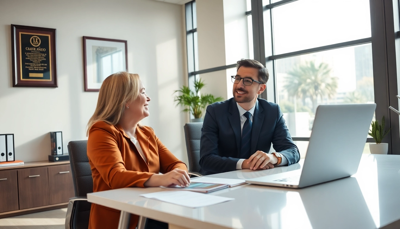 Consultation with Orlando Personal Injury Lawyer, conveying professionalism and trust in a welcoming office.