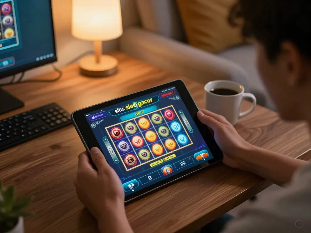 Savour exciting gameplay on situs slot gacor with engaging tablet interface, ideal for strategic decision-making.